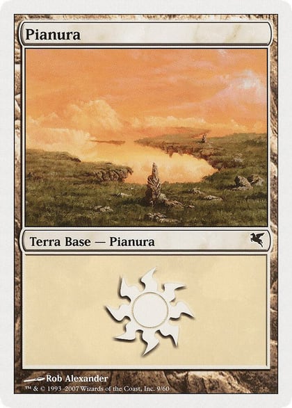 Plains (Italian) - "Pianura" (L9), Magic Encyclopedia 2005 (Salvat/Hachette) L9