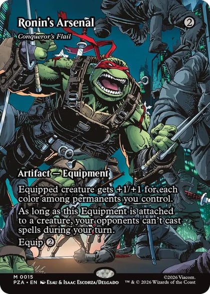 Ronin's Arsenal - Conqueror's Flail (Borderless), Teenage Mutant Ninja Turtles Source Material 15