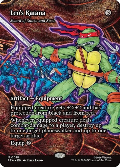 Leo's Katana - Sword of Sinew and Steel (Borderless), Teenage Mutant Ninja Turtles Source Material 18