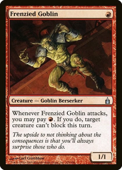 Frenzied Goblin, Ravnica: City of Guilds 125