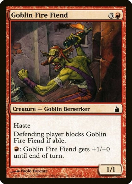 Goblin Fire Fiend, Ravnica: City of Guilds 127
