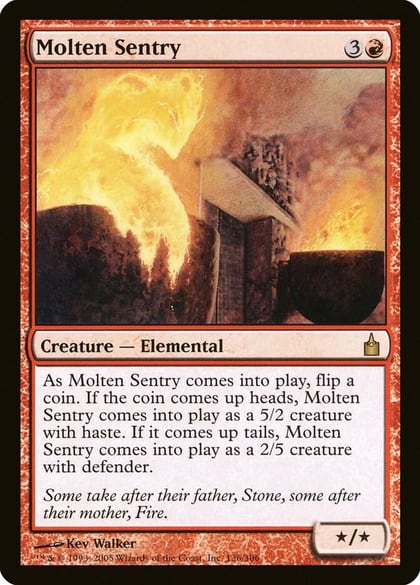 Molten Sentry, Ravnica: City of Guilds 136