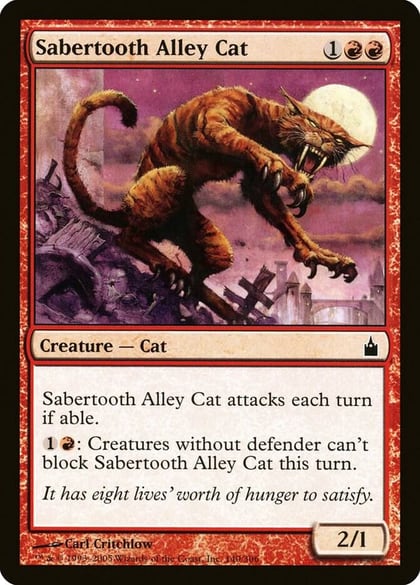 Sabertooth Alley Cat, Ravnica: City of Guilds 140