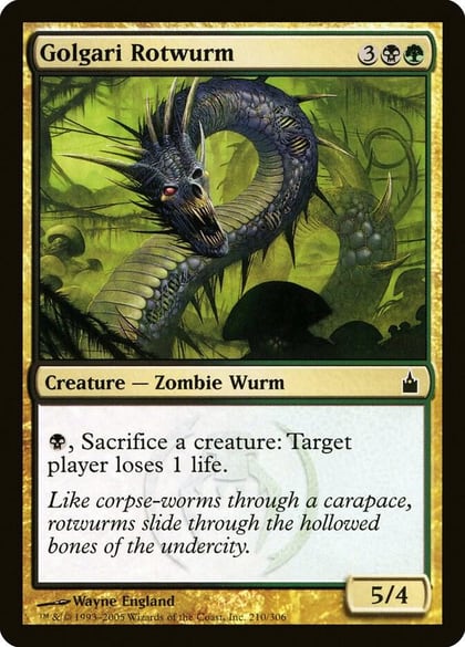 Golgari Rotwurm, Ravnica: City of Guilds 210