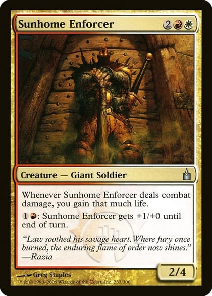 Sunhome Enforcer, Ravnica: City of Guilds 233