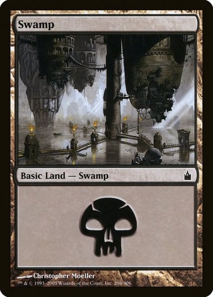 Swamp (296), Ravnica: City of Guilds 296