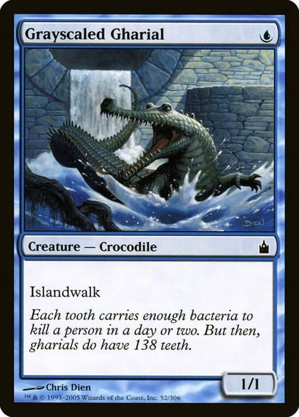 Grayscaled Gharial, Ravnica: City of Guilds 52