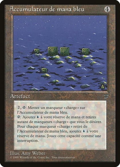 Blue Mana Battery (French) - "Accumulateur de mana bleu", Renaissance #182069