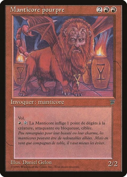 Crimson Manticore (French) - "Manticore pourpre", Renaissance #182083