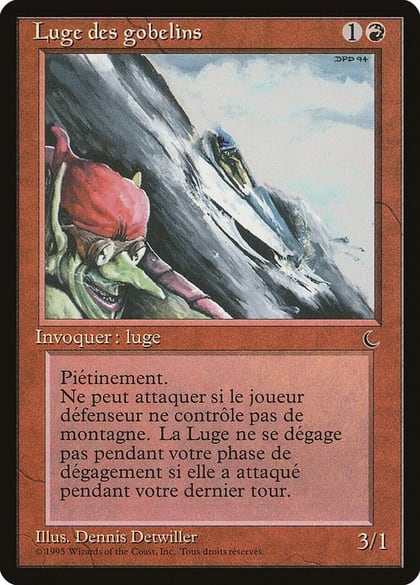 Goblin Rock Sled (French) - "Luge des gobelins", Renaissance #182103