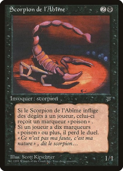 Pit Scorpion (French) - "Scorpion de l'Abime", Renaissance #182150