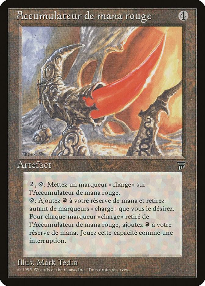 Red Mana Battery (French) - "Accumulateur de mana rogue", Renaissance #182157