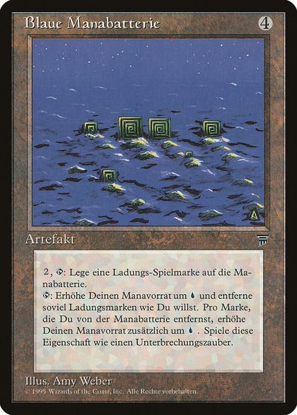 Blue Mana Battery (German) - "Blaue Manabatterie", Renaissance #182252