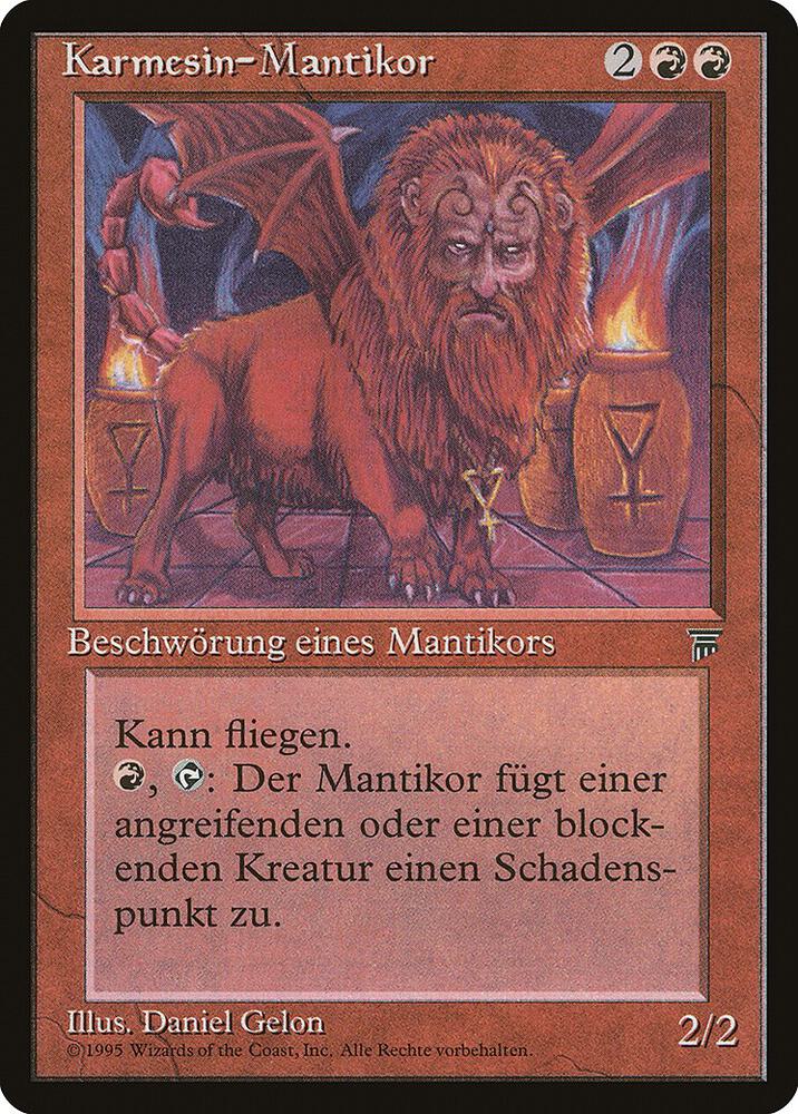 Crimson Manticore (German) - "Karmesin-Mantikor", Renaissance #182265