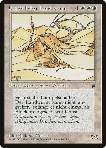Elder Land Wurm (German) - "Urzeitlicher Landwurm", Renaissance #182273