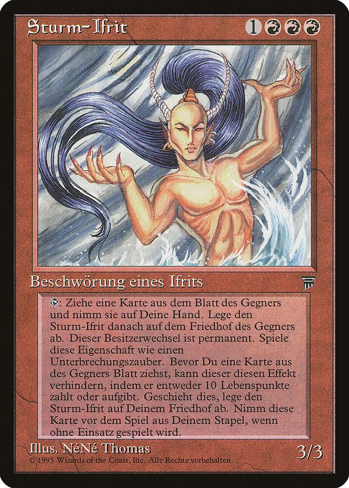 Tempest Efreet (German)- "Sturm-Ifrit", Renaissance #182338