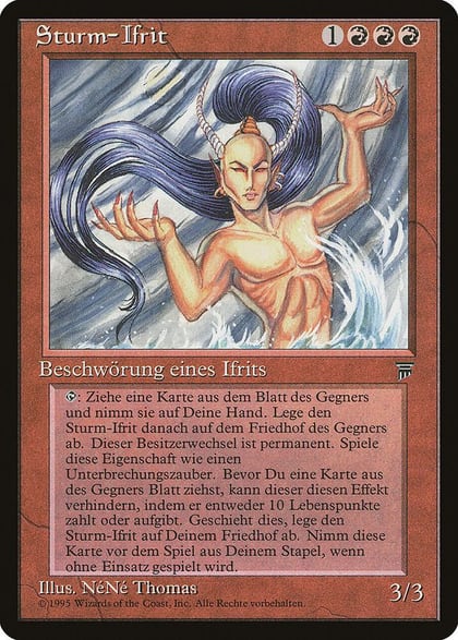 Tempest Efreet (German)- "Sturm-Ifrit", Renaissance #182338
