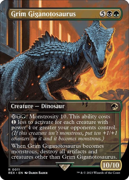 Grim Giganotosaurus (Borderless), Universes Beyond: Jurassic World Collection 11