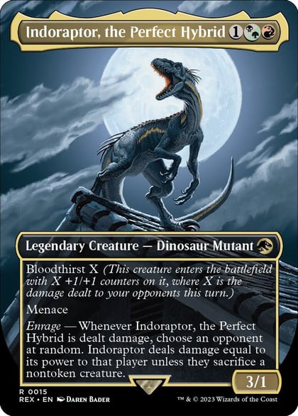 Indoraptor, the Perfect Hybrid (Borderless), Universes Beyond: Jurassic World Collection 15