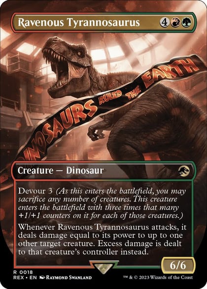 Ravenous Tyrannosaurus (Borderless), Universes Beyond: Jurassic World Collection 18