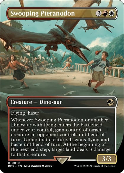 Swooping Pteranodon (Borderless), Universes Beyond: Jurassic World Collection 19
