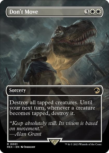 Don't Move (Borderless), Universes Beyond: Jurassic World Collection 1