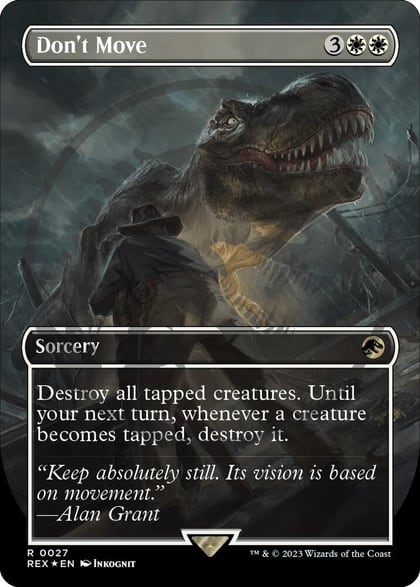 Don't Move (Borderless) (Emblem), Universes Beyond: Jurassic World Collection 27