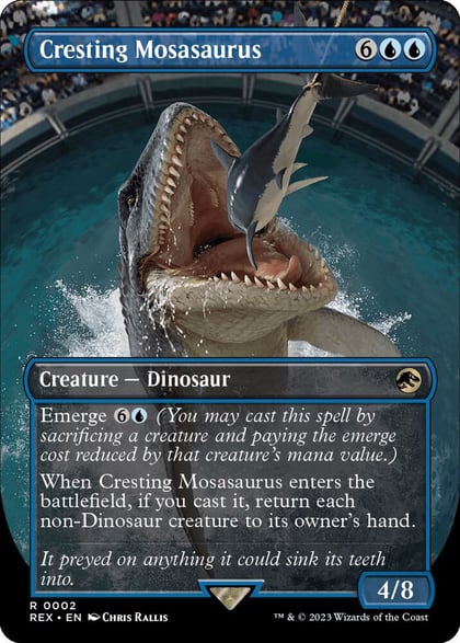 Cresting Mosasaurus (Borderless), Universes Beyond: Jurassic World Collection 2