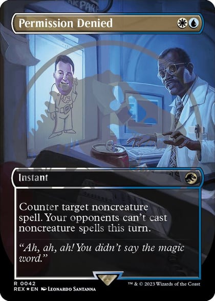Permission Denied (Borderless) (Emblem), Universes Beyond: Jurassic World Collection 42