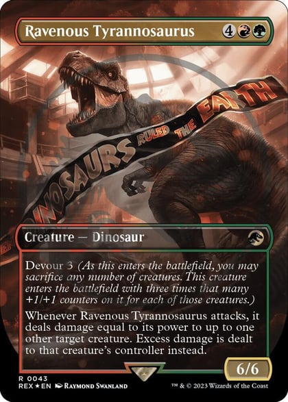 Ravenous Tyrannosaurus (Borderless) (Emblem), Universes Beyond: Jurassic World Collection 43
