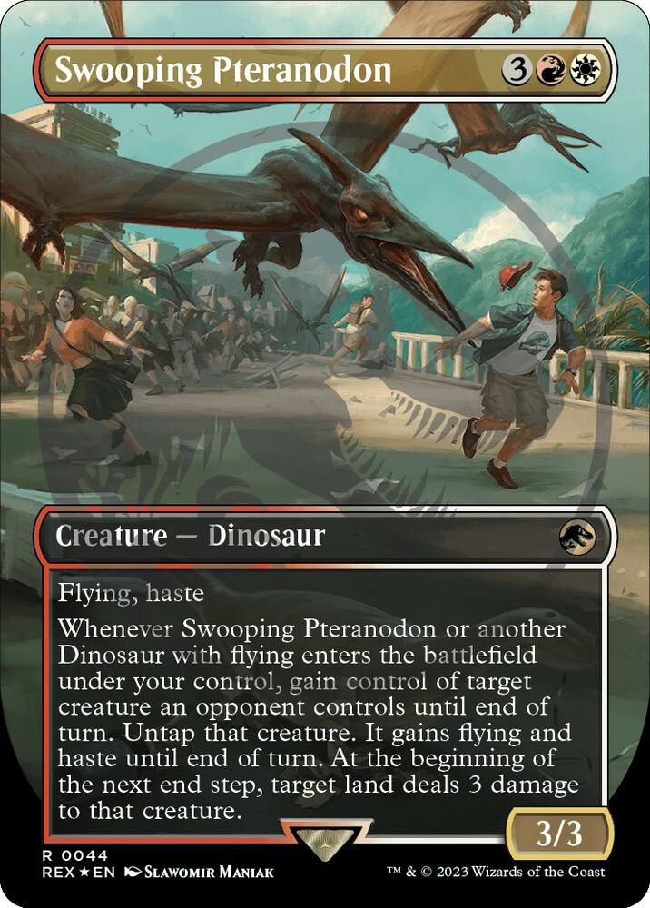 Swooping Pteranodon (Borderless) (Emblem), Universes Beyond: Jurassic World Collection 44
