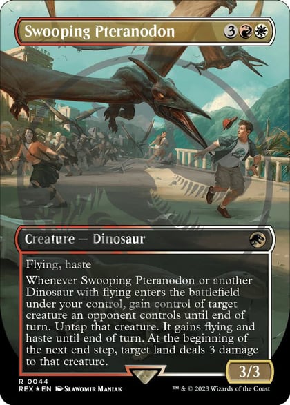 Swooping Pteranodon (Borderless) (Emblem), Universes Beyond: Jurassic World Collection 44