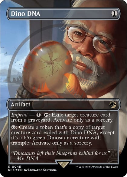Dino DNA (Borderless) (Emblem), Universes Beyond: Jurassic World Collection 45