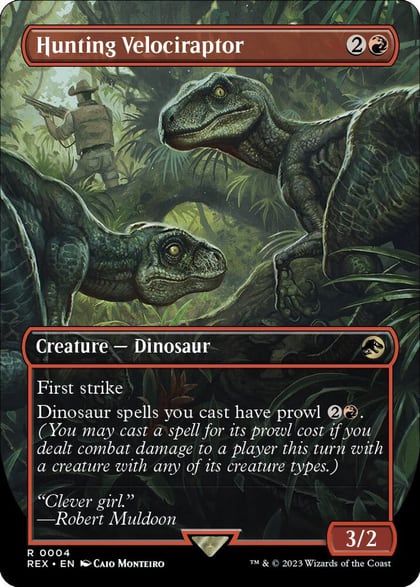 Hunting Velociraptor (Borderless), Universes Beyond: Jurassic World Collection 4