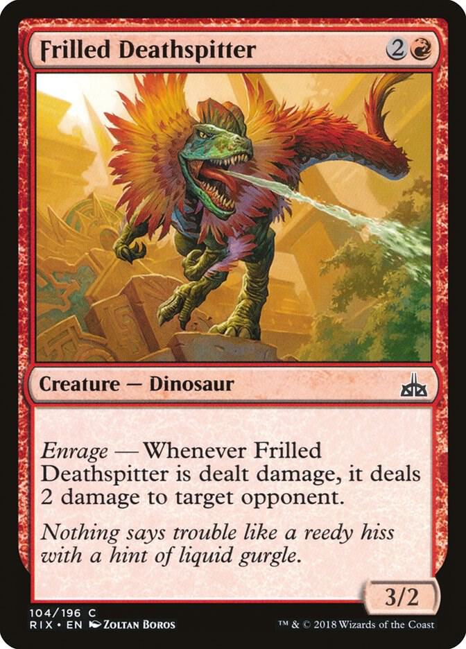 Frilled Deathspitter, Rivals of Ixalan 104