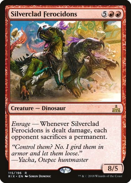 Silverclad Ferocidons, Rivals of Ixalan 115