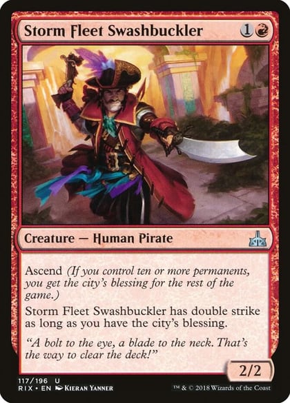 Storm Fleet Swashbuckler, Rivals of Ixalan 117