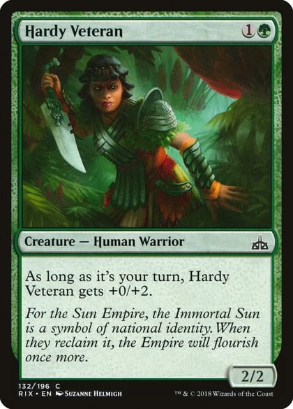 Hardy Veteran, Rivals of Ixalan 132