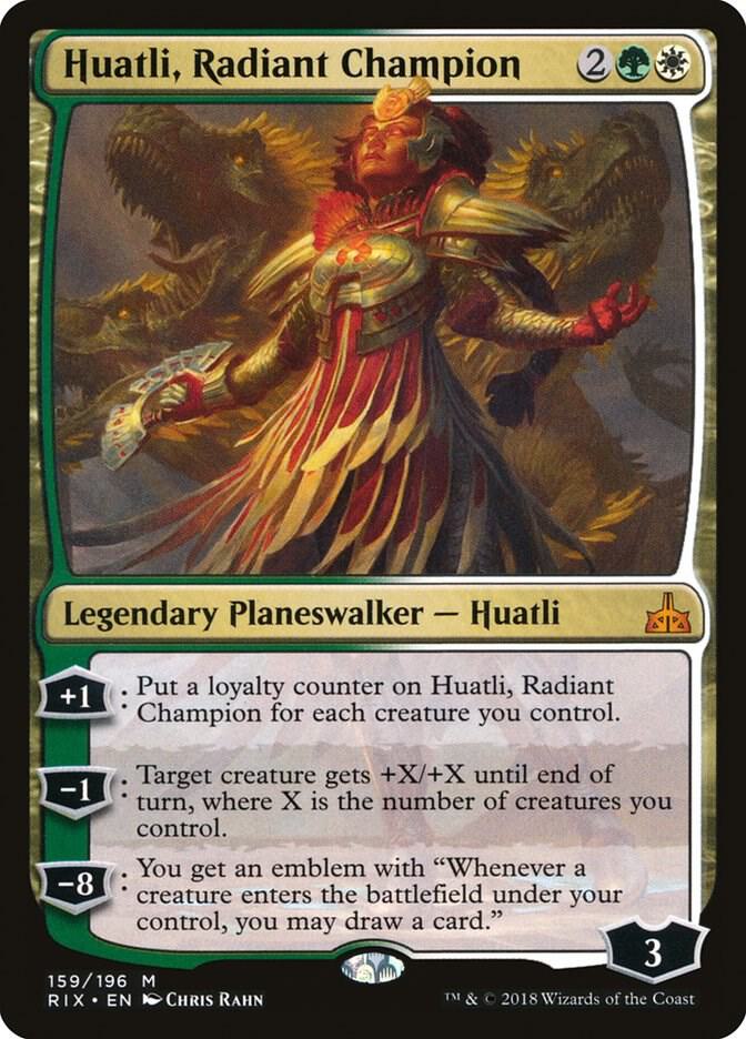 Huatli, Radiant Champion, Rivals of Ixalan 159