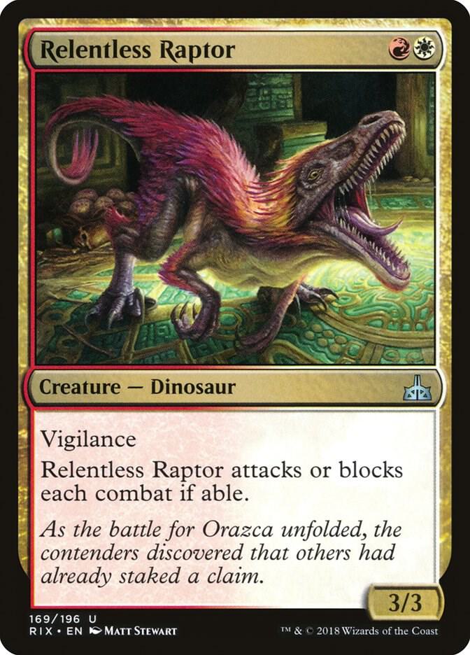 Relentless Raptor, Rivals of Ixalan 169