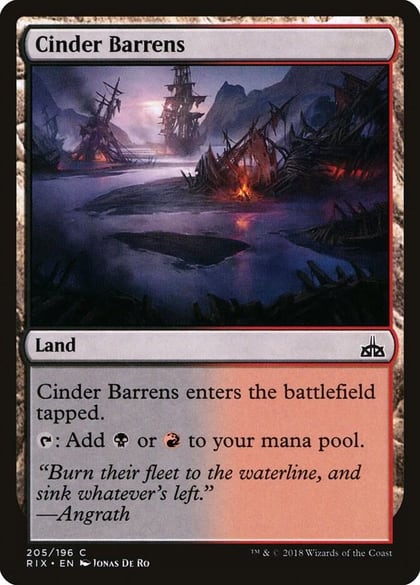 Cinder Barrens, Rivals of Ixalan 205