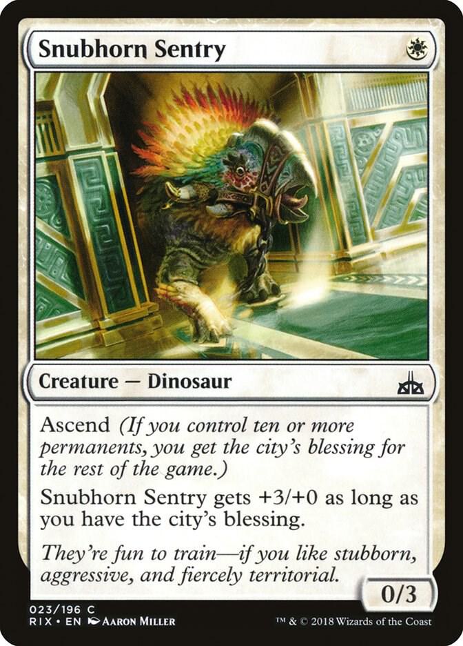 Snubhorn Sentry, Rivals of Ixalan 23