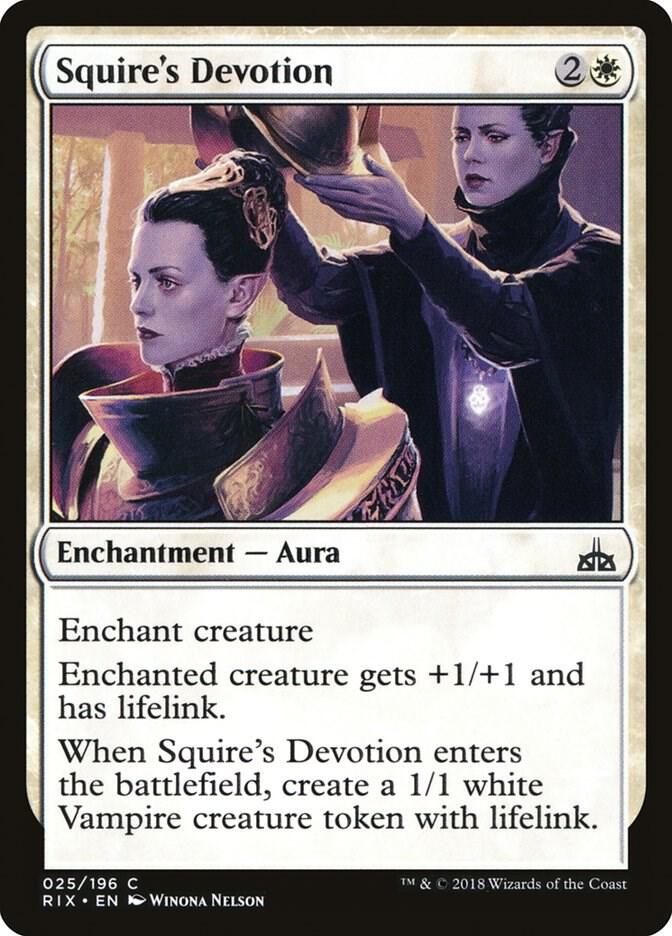 Squire's Devotion, Rivals of Ixalan 25