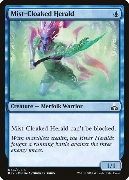 Mist-Cloaked Herald, Rivals of Ixalan 43
