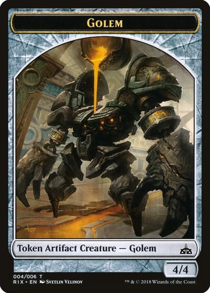 Golem Token (004), Rivals of Ixalan 4