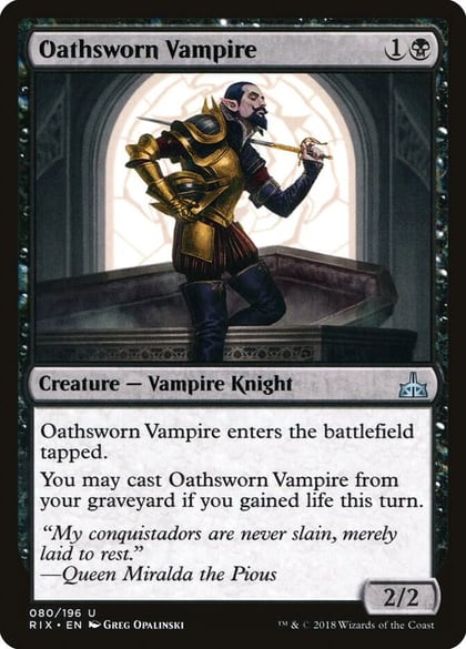 Oathsworn Vampire, Rivals of Ixalan 80