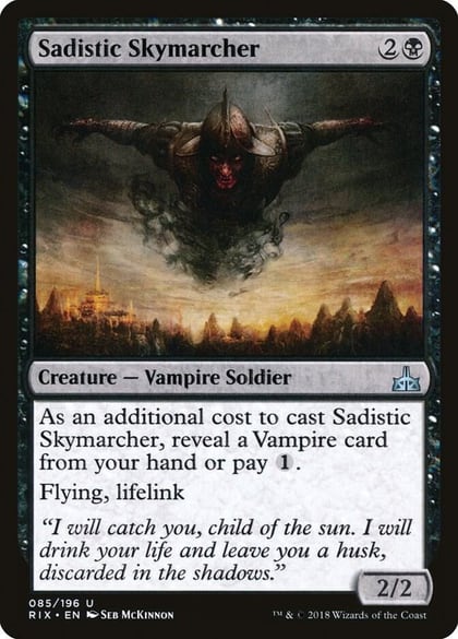 Sadistic Skymarcher, Rivals of Ixalan 85