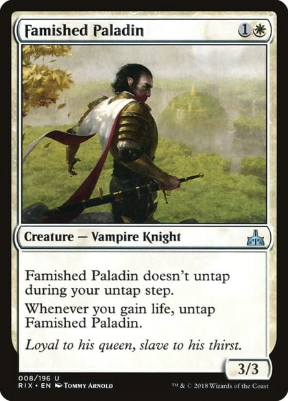 Famished Paladin, Rivals of Ixalan 8