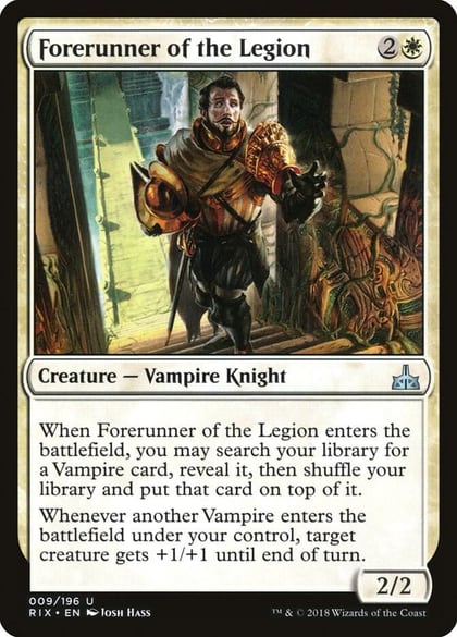 Forerunner of the Legion, Rivals of Ixalan 9