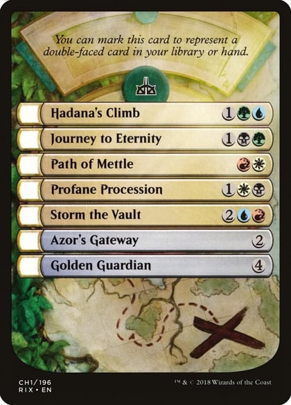 Checklist Card - Rivals of Ixalan, Rivals of Ixalan CH1
